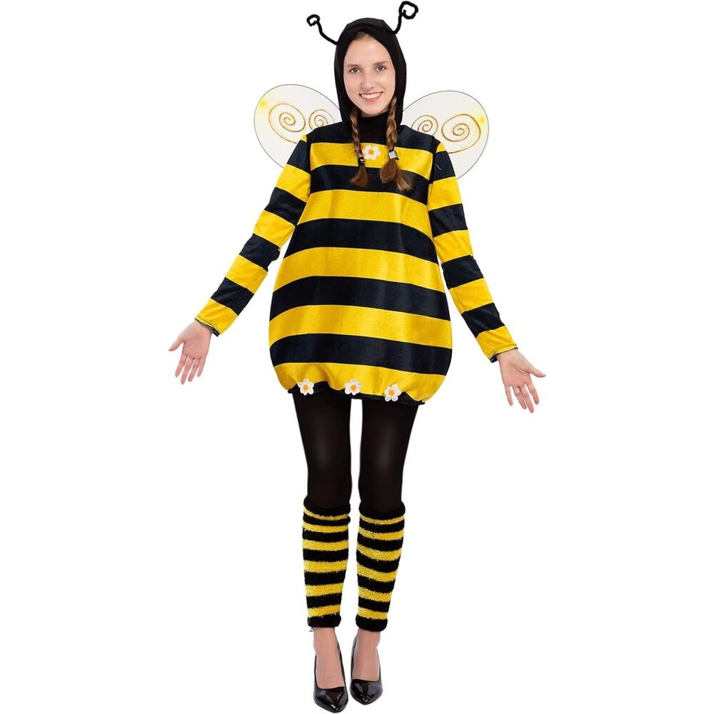 Adult Unisex Bee Yellow Costume Bee Accs Garden Bumble Bee  STANDARD